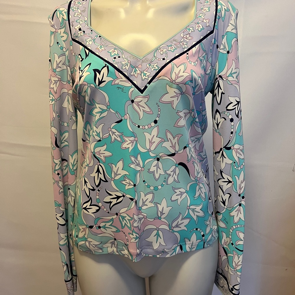 Emilio Pucci Long Sleeve Blouse